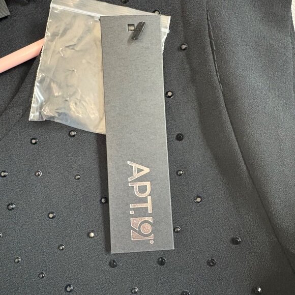 NWT Apt. 9 Womens Black Sleeveless Top With Rhinestone Detail  Size L - Picture 6 of 10